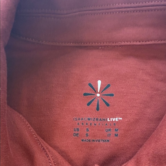 Isaac Misrahi Live Rust Long Sleeve Button-Up Shirt - Picture 2 of 6